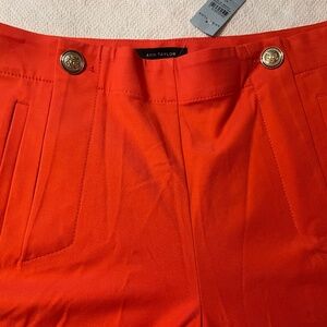NWT Size 10P Ann Taylor Trousers GORGEOUS Orange
